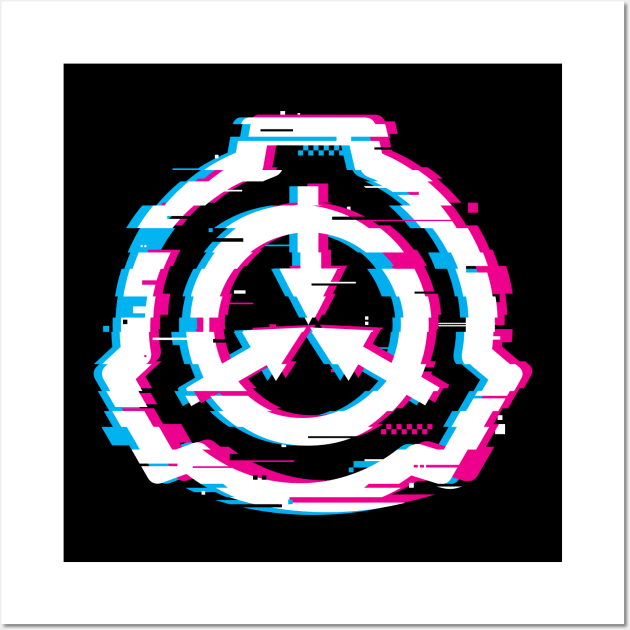 SCP Logo Insignia Glitch Wall Art by Pufahl